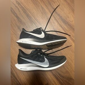 Nike Men’s Black and White Pegasus 35 Turbo ZoomX Running Sneakers Shoes 10.5